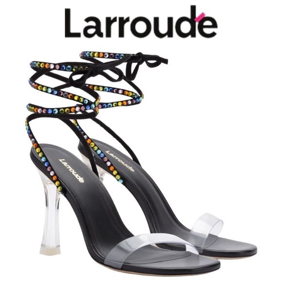 LARROUDE Gloria Disco Heels Size 8.5 NWOT - Picture 2 of 16